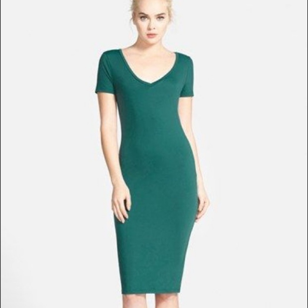 Green Leith Midi Dress